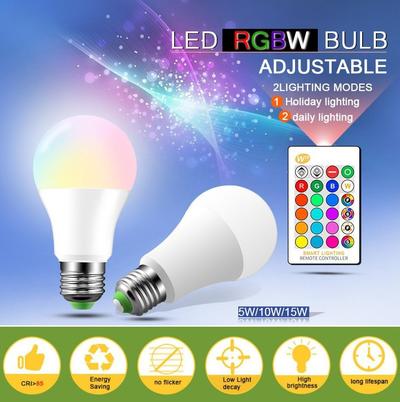 LE COLOR CHANGING LIGHT BULB WITH REMOTE - 5 HOUR 500,000 CUSTOMER CELEBRATION